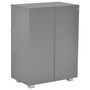 Voir la diapositive 5 : VIDAXL Buffet Gris brillant 60x35x80 cm Bois d'ingenierie