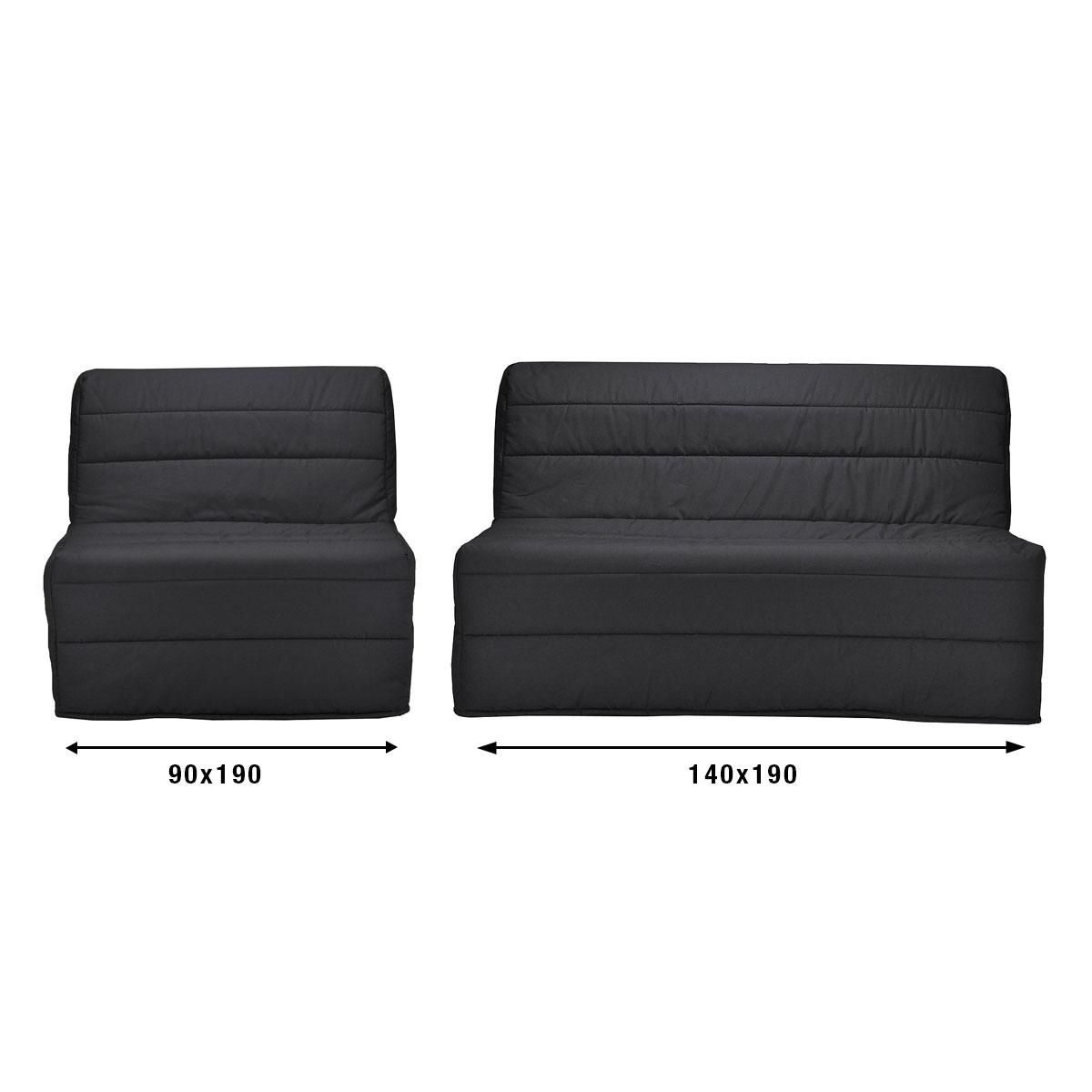 Banquette BZ UNI matelas 9 cm mousse 20 kg/m3