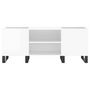 Voir la diapositive 4 : VIDAXL Armoire a disques blanc brillant 121x38x48 cm bois d'ingenierie