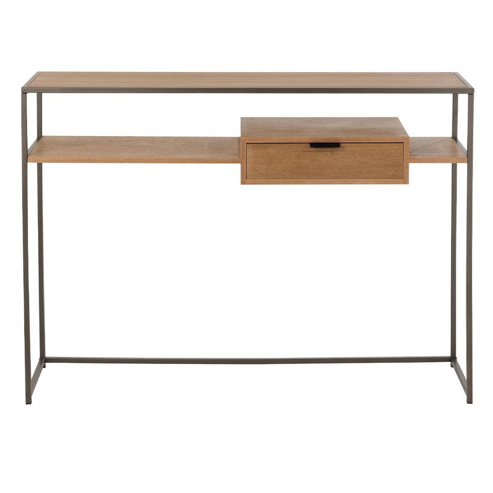 Voir la diapositive 2 : J-LINE Console 1 tiroir design  giuseppe  120cm naturel
