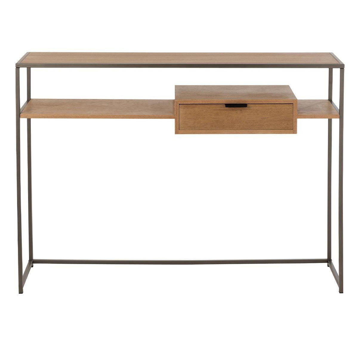 Paris Prix Console 1 Tiroir Design  Giuseppe  120cm Naturel