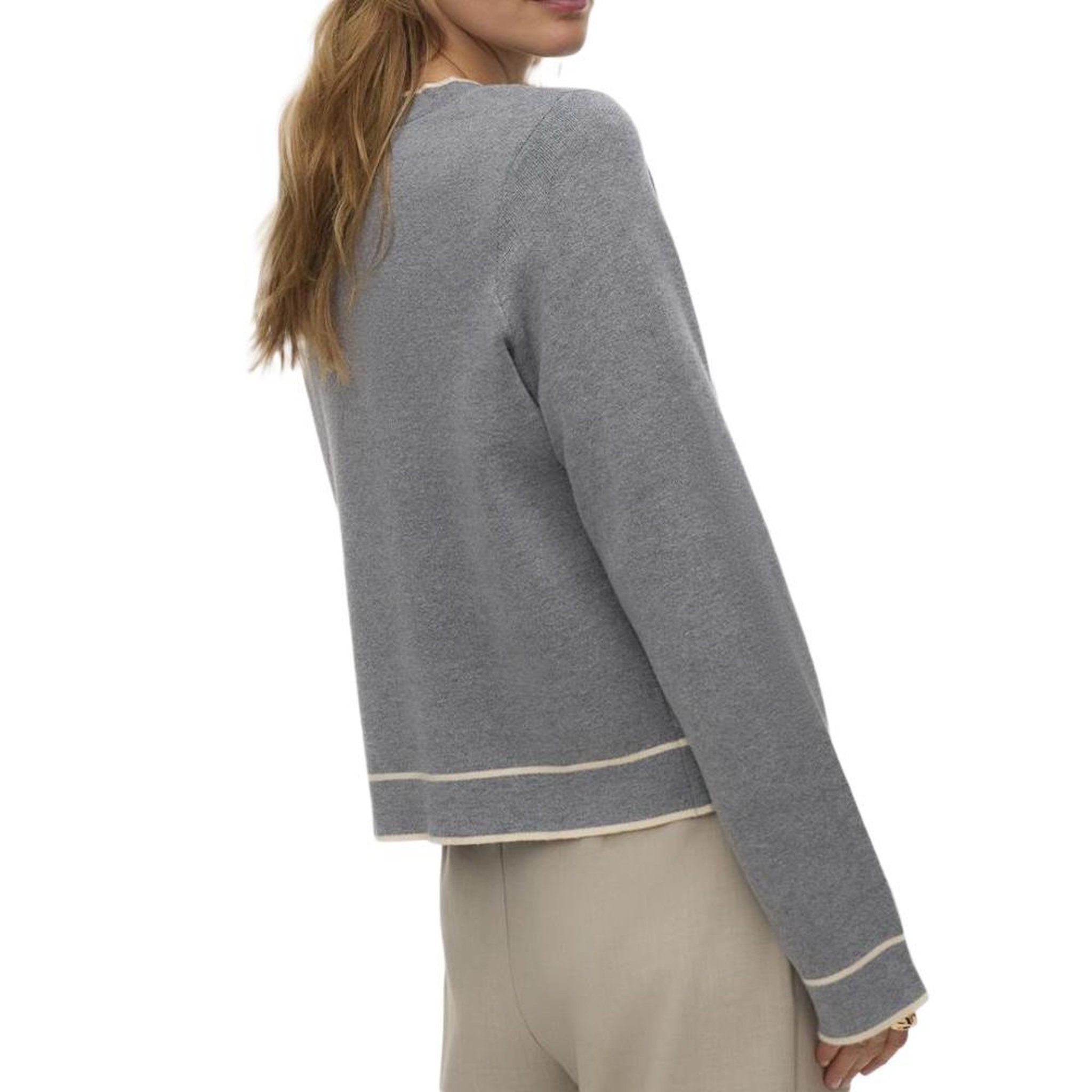 Voir la diapositive 2 : Vero Moda Pull Gris Femme Vero Moda Gold