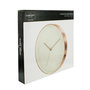 Voir la diapositive 3 : Paris Prix Horloge Murale  Gold  30cm Blanc & Cuivre