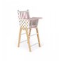 Voir la diapositive 1 : Juratoys-Janod Chaise Haute Candy Chic en Bois Rose et Blanc - Mobilier pour Poupées