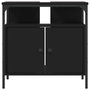 Voir la diapositive 5 : VIDAXL Armoire lavabo de salle de bain noir 60x30x60 cm