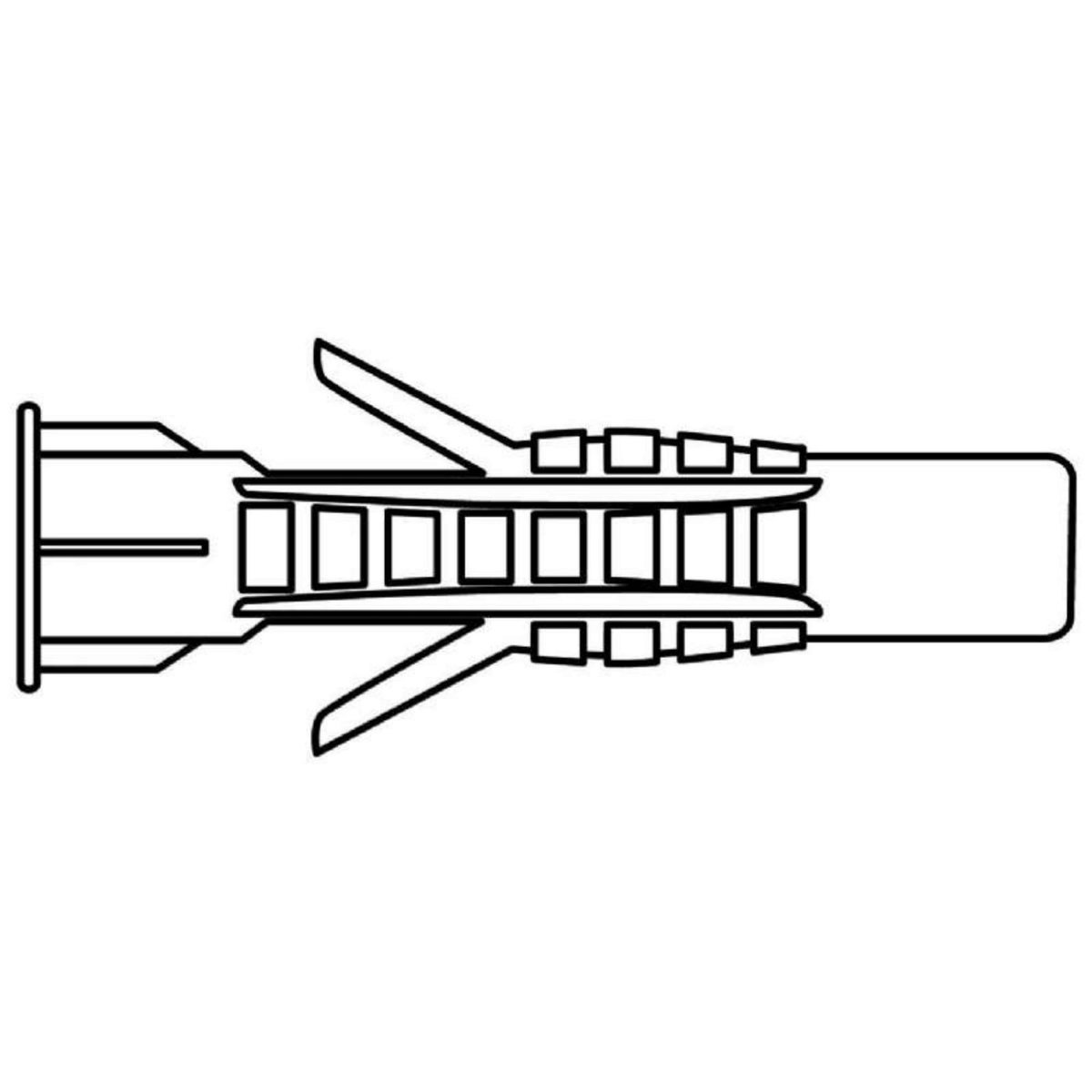  Cheville nylon multi matériaux Vissal Ø10 mm  lot de 12 chevilles