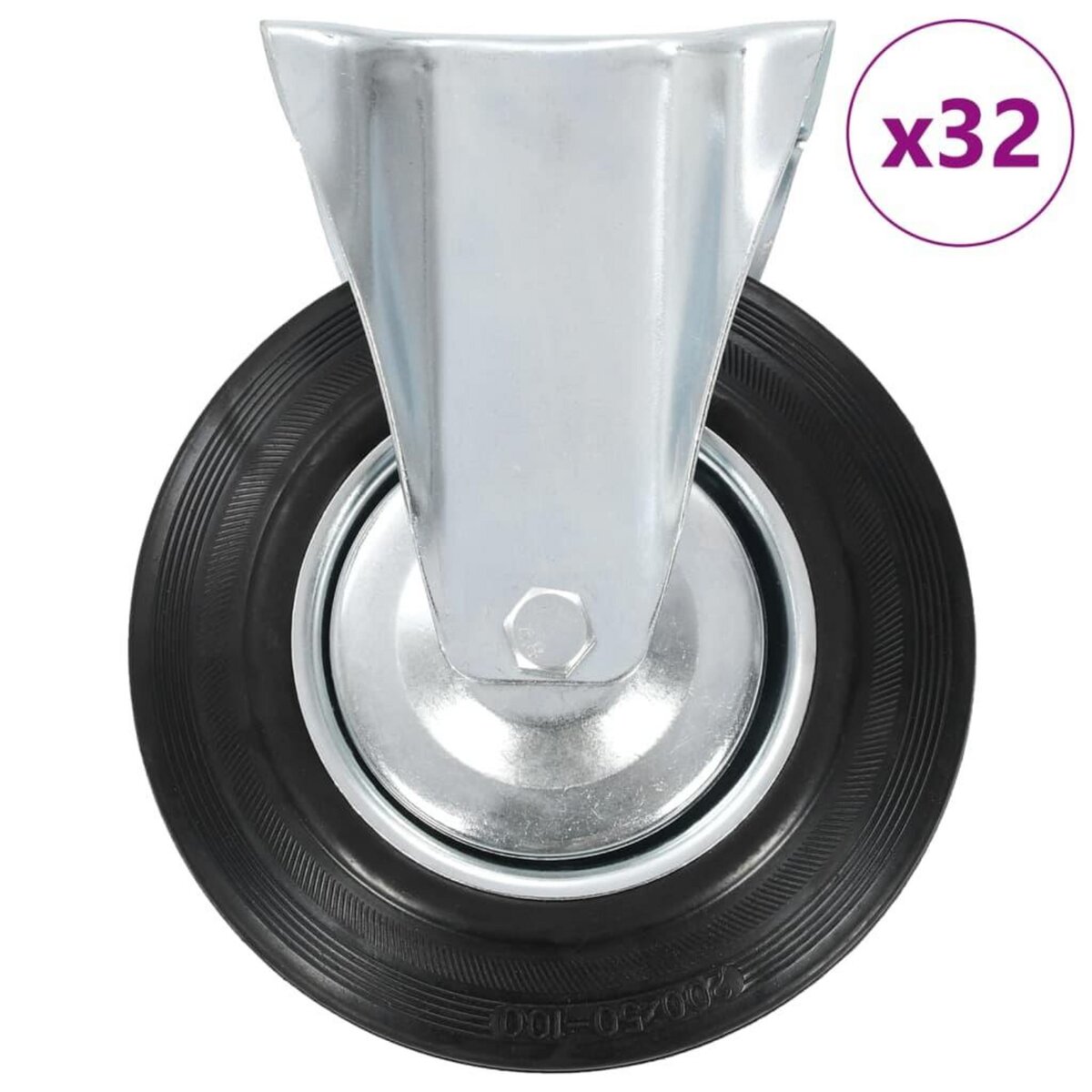 VIDAXL 32 pcs Roulettes fixes 200 mm