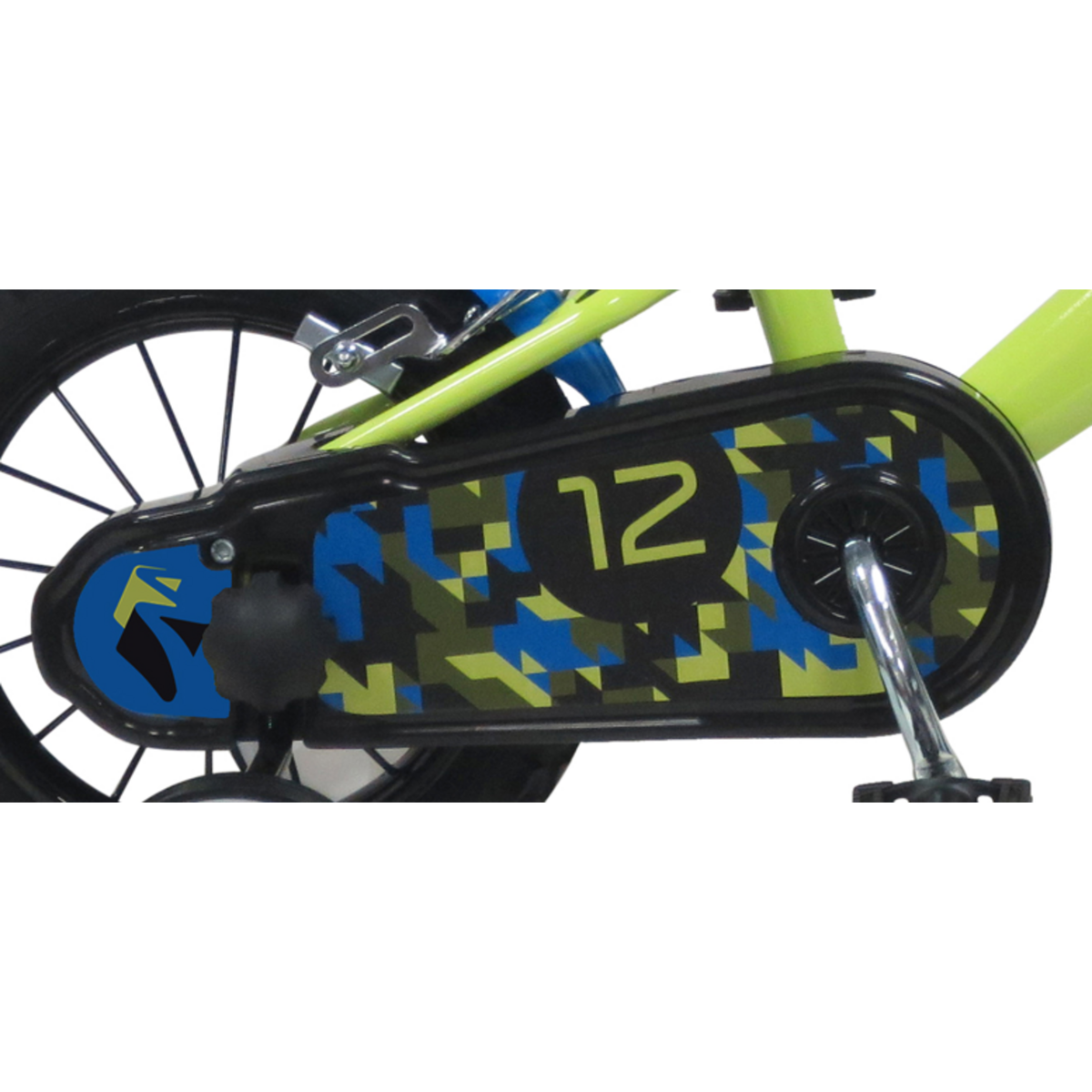 Vélo enfant - Vélo 12'' SCRAPPER Garçon (taille enfant < 95 cm) équipé de 2 freins, Pneus gonflables, Gardes Boues + Bidon