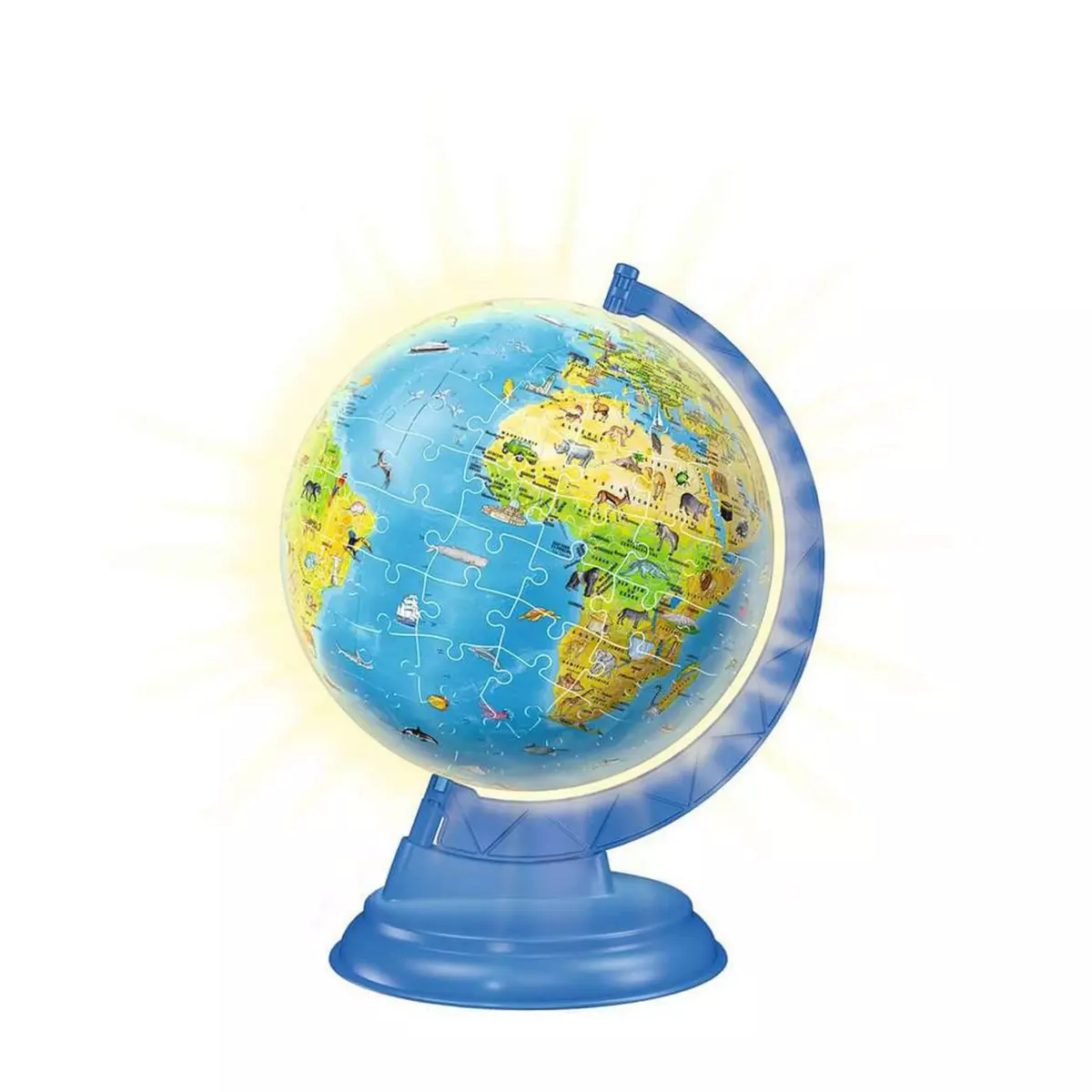 RAVENSBURGER Puzzle 3D 180 pièces : Globe terrestre illuminé