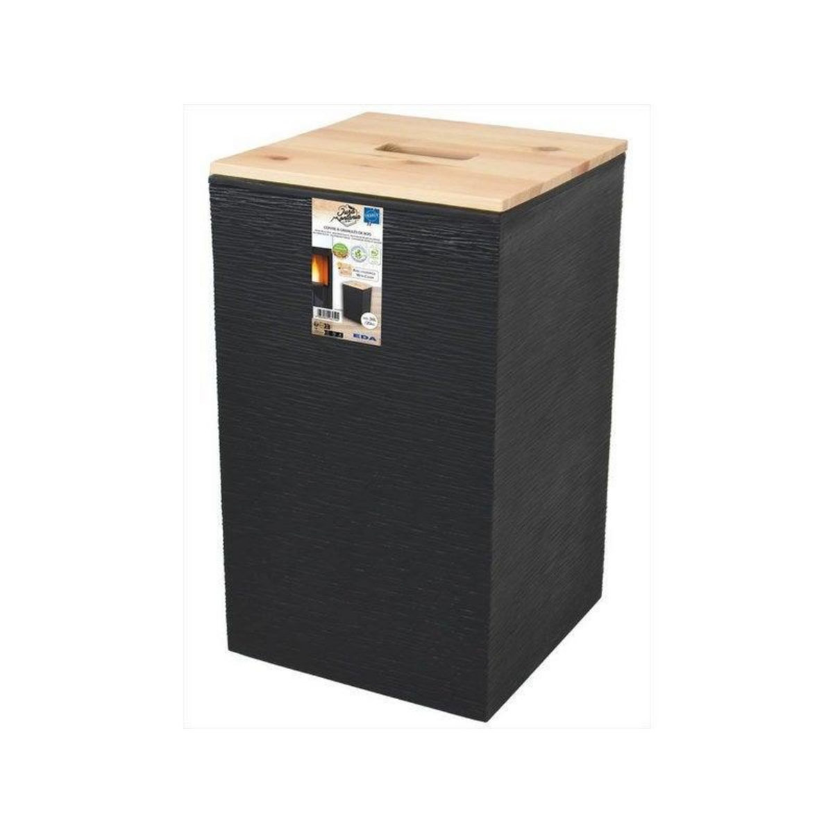 Eda Panier à granulés gris 10481 no sx4 l. 29.5 x H. 50.6 cm