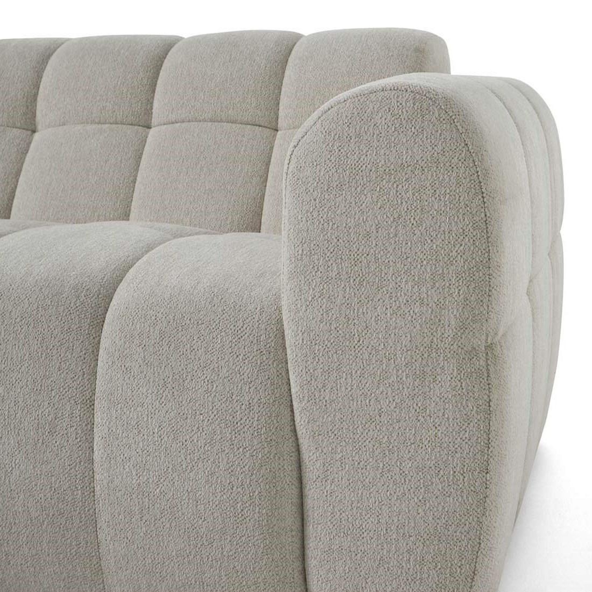 Voir la diapositive 5 : LISA DESIGN Ray - canapé d'angle gauche - 4 places - en tissu texturé