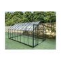 Voir la diapositive 2 : GREEN PROTECT Serre de jardin en verre trempé 14,52m² 