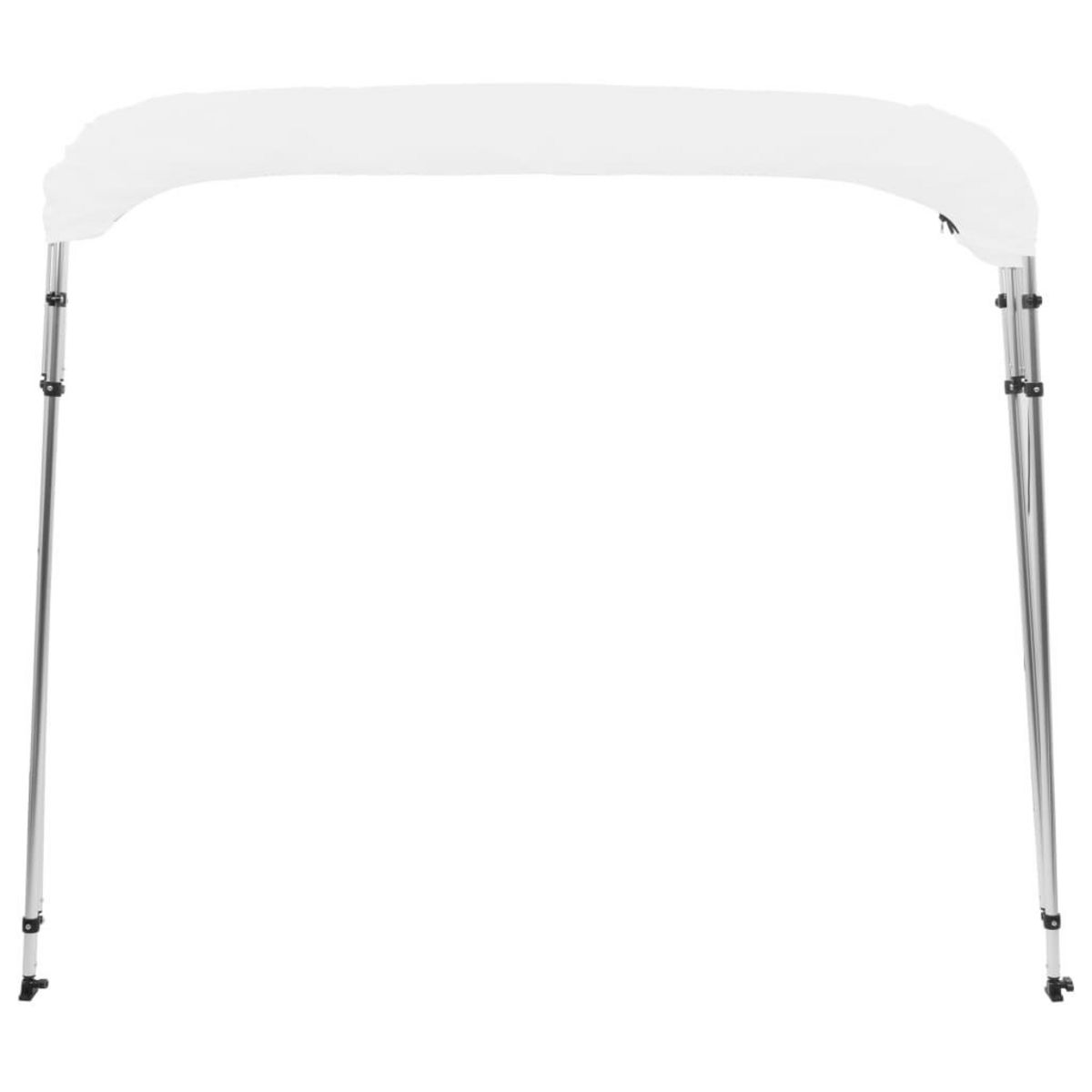 VIDAXL Auvent bimini a 4 arceaux Blanc 243x210x137 cm