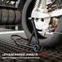 Voir la diapositive 4 : HOMCOM Support béquille de moto arrière support de roue lève moto arrière sur roulettes avec bobine de bras oscillant U + L, noir