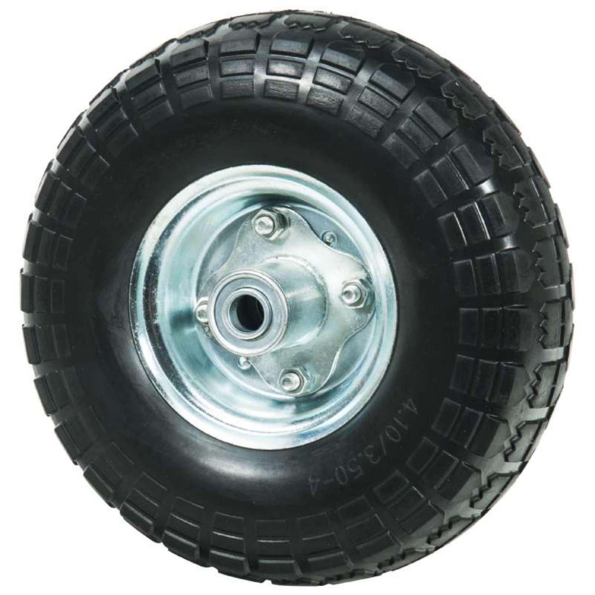 Voir la diapositive 1 :  Roue increvable axe déporté 260 x 85mm Alésage 16mm