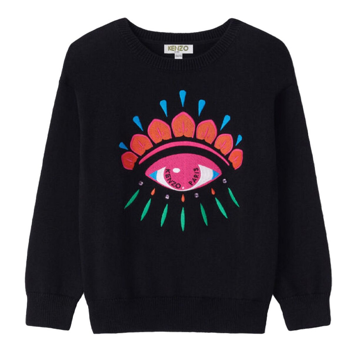 KENZO Pull Noir Fille Kenzo Kitty pas cher Auchan