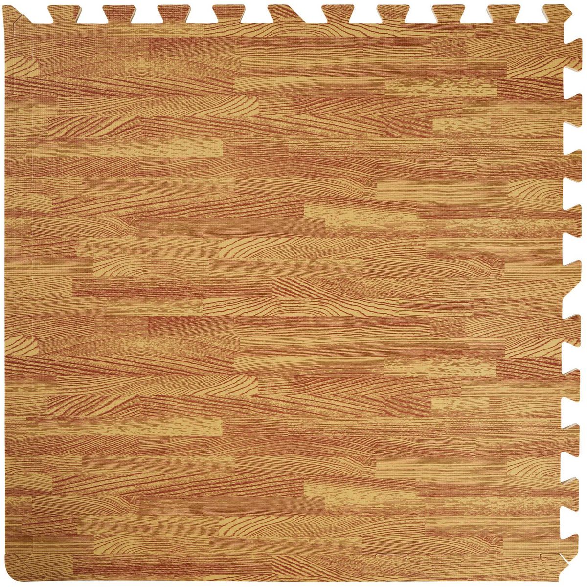 tectake Ensemble de 24 dalles carrées souples et antidérapantes imprimé bois Set de 24