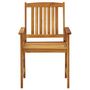 Voir la diapositive 5 : VIDAXL Chaises de jardin avec coussins lot de 4 Bois d'acacia massif