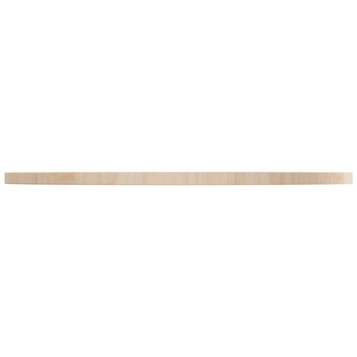 VIDAXL Dessus de table Ø80x2,5 cm Bois de pin massif