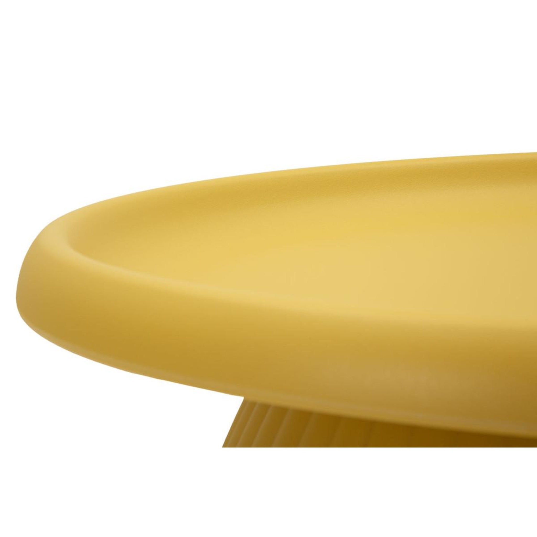 Voir la diapositive 3 : Paris Prix Table basse rainurée  geax  70cm jaune