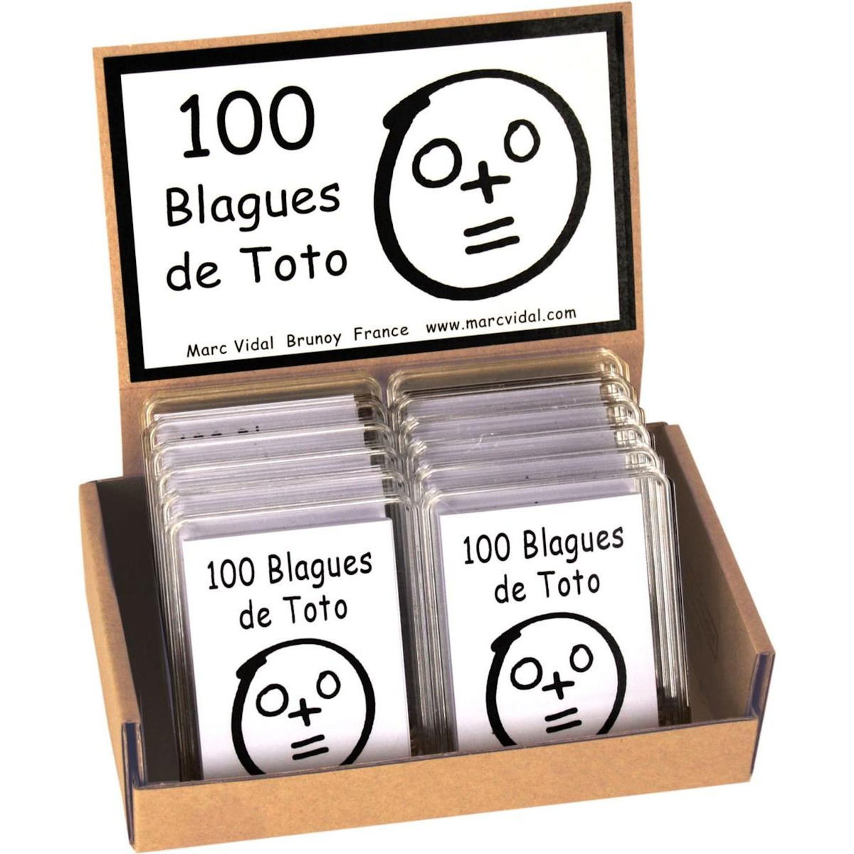 MARC VIDAL Boite de 100 blagues de Toto