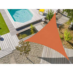 Jardiline Voile d'ombrage triangulaire Flex 5 x 5 x 5 m - Camel - Jardiline