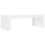 Voir la diapositive 2 : VIDAXL Table basse blanc 102x50x36 cm bois d ingénierie