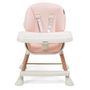 Voir la diapositive 3 : BEBELISSIMO Bebelissimo - Chaise haute bébé 5 en 1 - Evolutive - Réglable - bois de Hêtre - PVC cuir - rose - BZ -511 - new design