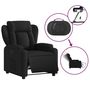 Voir la diapositive 5 : VIDAXL Fauteuil inclinable electrique Noir Tissu