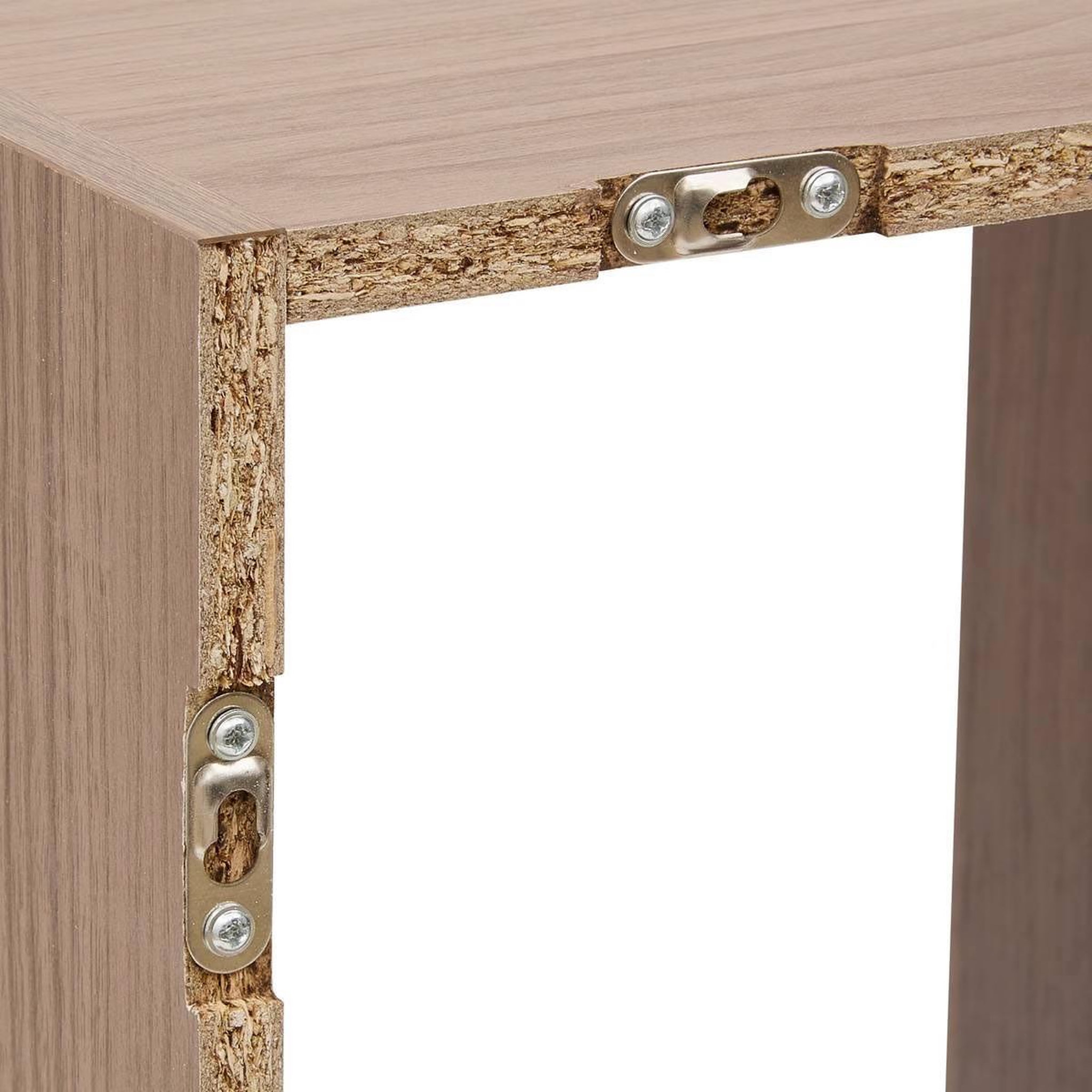 Voir la diapositive 2 : Paris Prix Étagère 2 Cases  Mix n'Modul  67cm Noyer