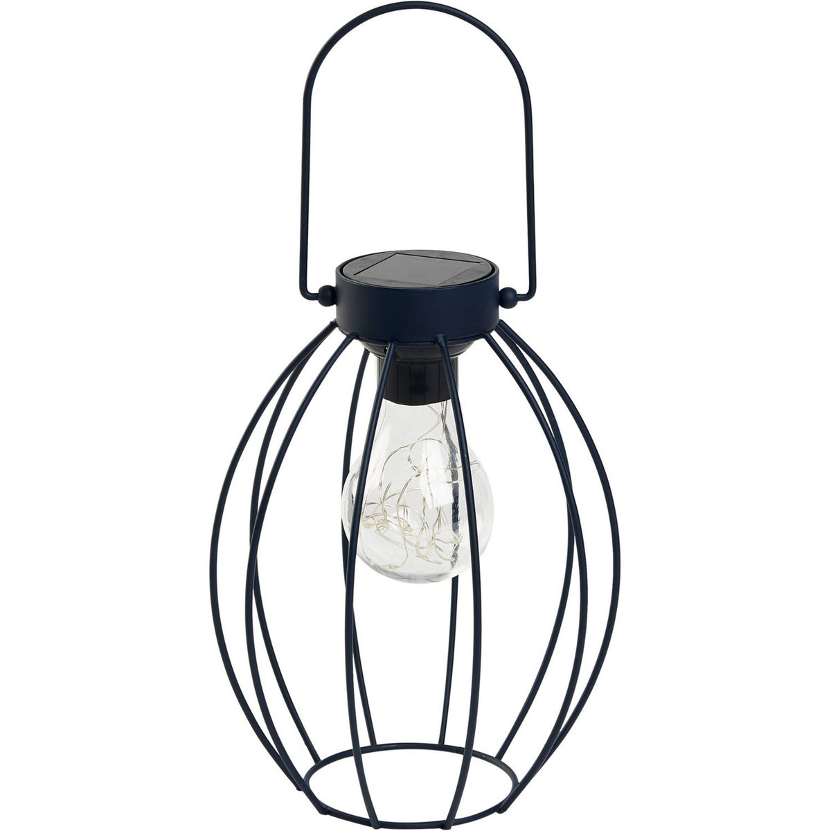 GARDENSTAR Lanterne extérieure en fer avec lumière solaire H21cm