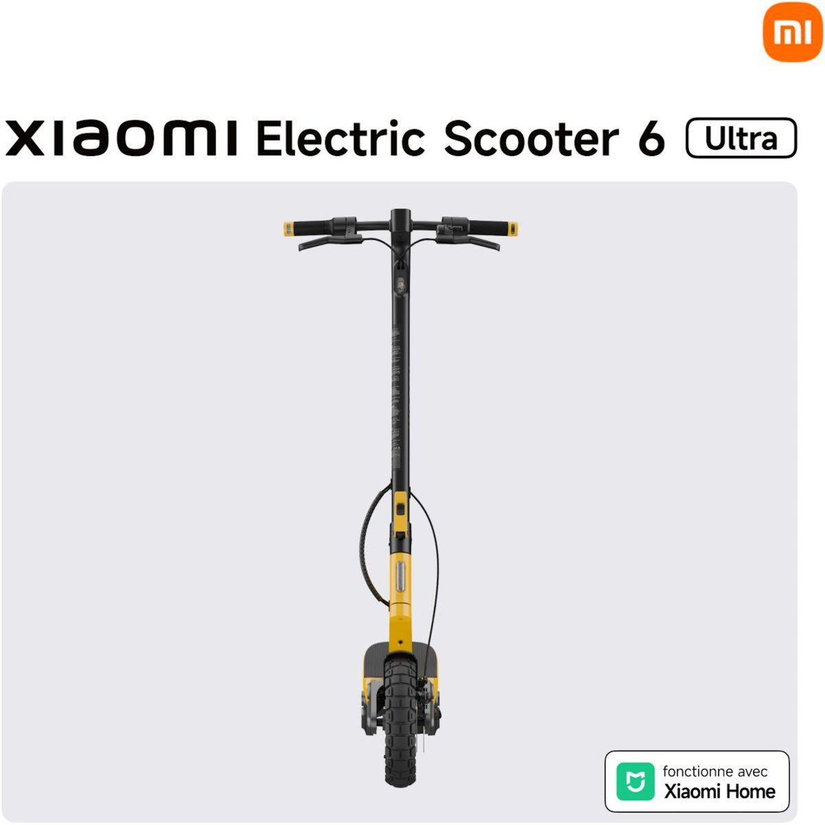 XIAOMI Trottinette électrique Electric Scooter 6 Ultra Jaune