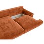 Voir la diapositive 3 : LISA DESIGN Nelly - canapé d'angle gauche 4 places convertible avec coffre en velours texturé