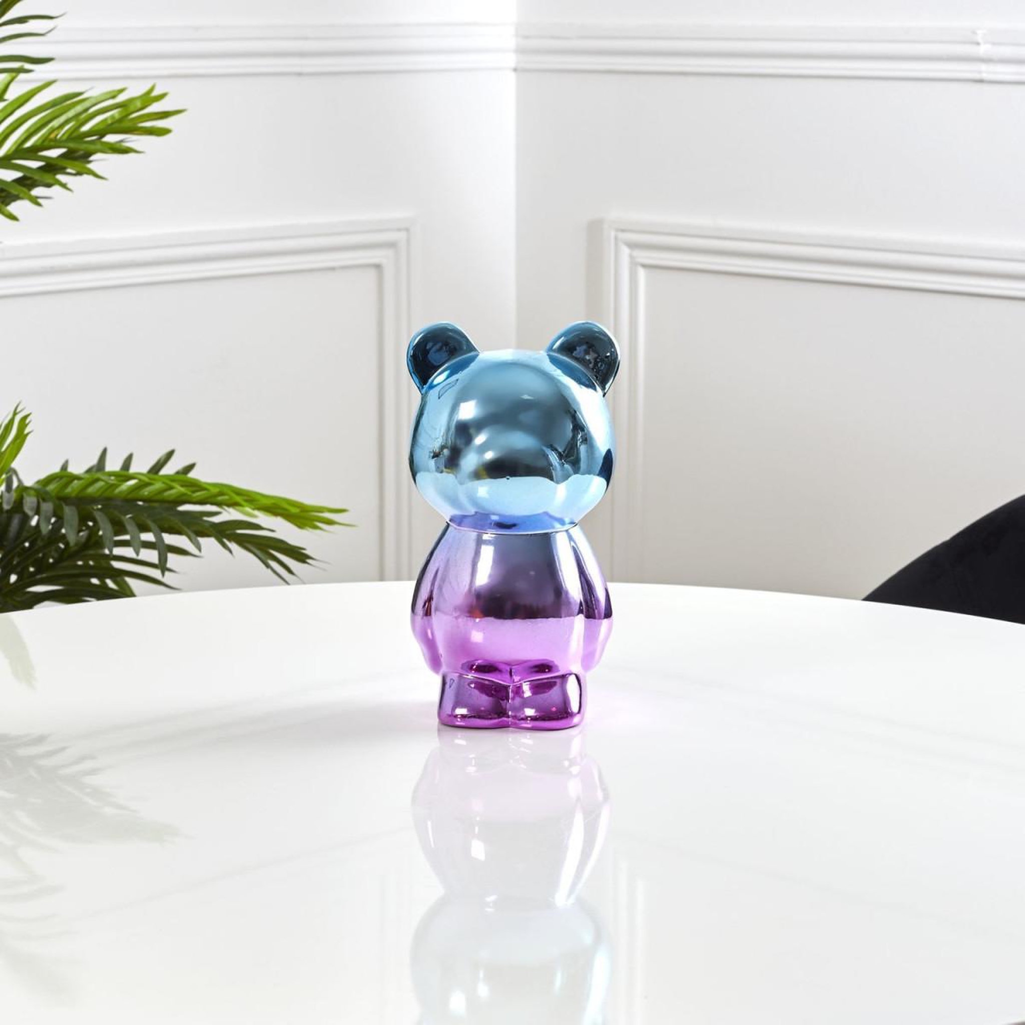 Voir la diapositive 3 : The Home Deco Factory Statuette déco crazy  electroplate  21cm multicolore