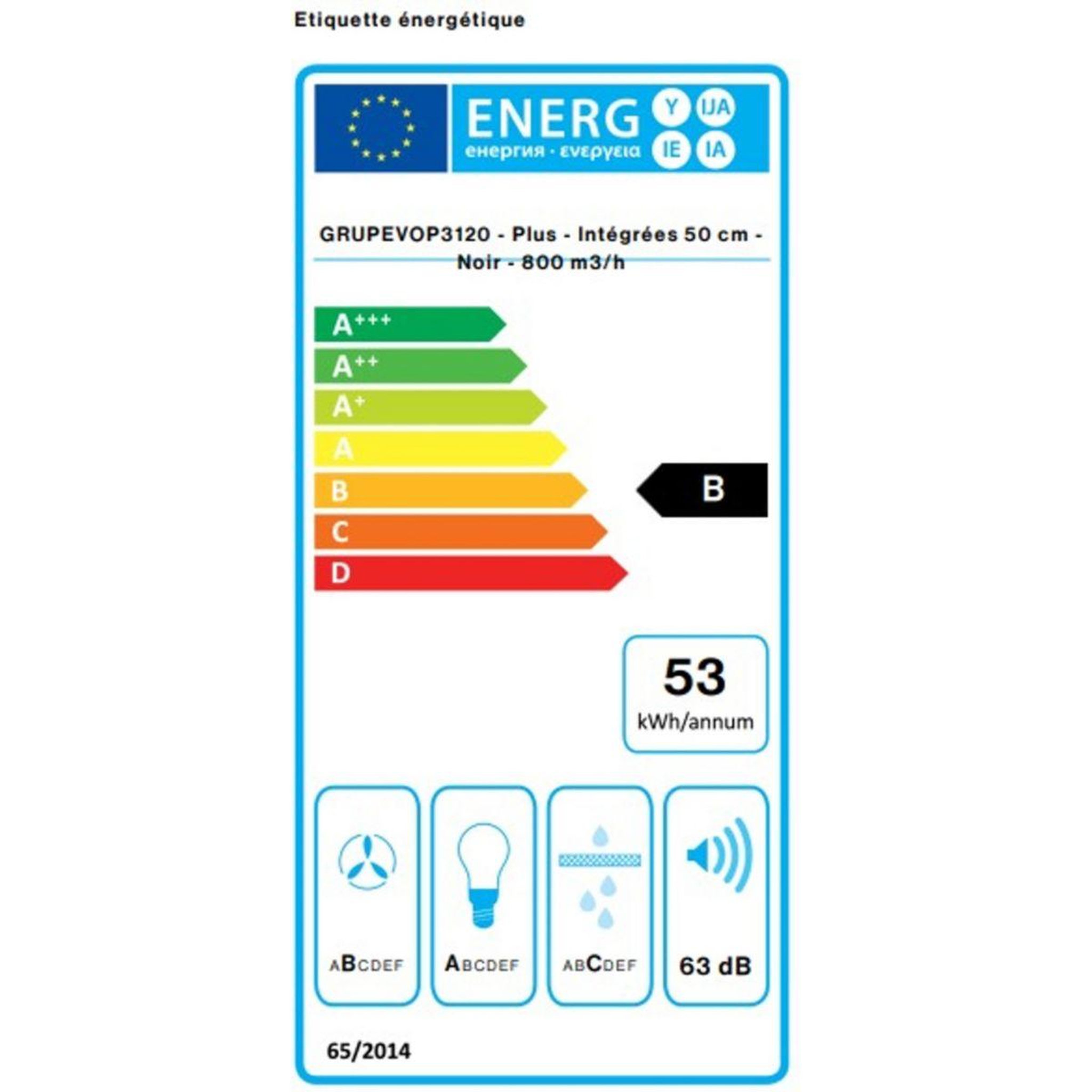 Voir la diapositive 4 : Falmec Hotte encastrable grupevop3120