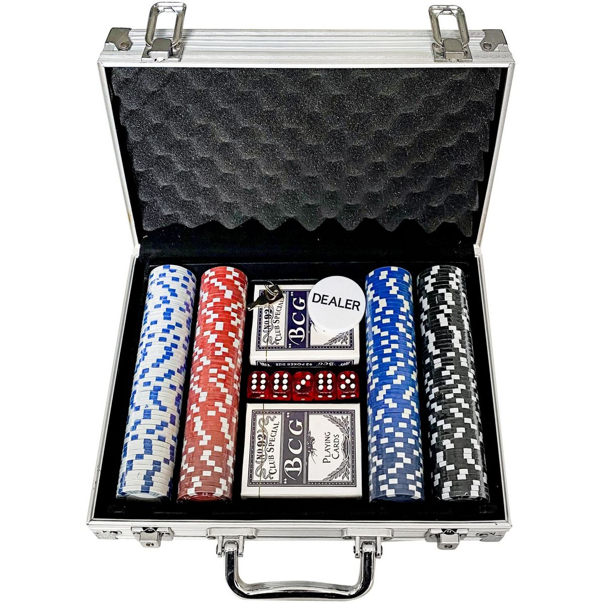 MGM Malette de Poker 200 jetons numérotés 