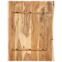 Voir la diapositive 2 : VIDAXL Dessus de table Bois d'acacia massif 80x(50-60)x2,5 cm