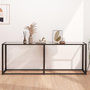 Voir la diapositive 1 : VIDAXL Table console Transparent 200x35x75,5 cm Verre trempe