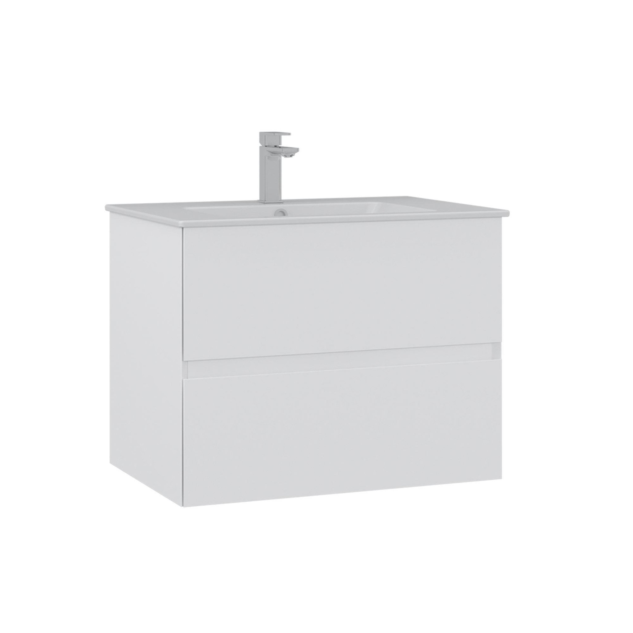 Habitat et Jardin Meuble Vasque  Nest 71 v2  - 71 x 51 x 55 cm - Matte White