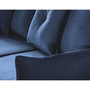 Voir la diapositive 4 : BEST MOBILIER Lena - canapé panoramique d'angle gauche 7 places - convertible avec coffre - en velours côtelé