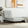 Voir la diapositive 1 : VIDAXL Chaise longue gris clair velours