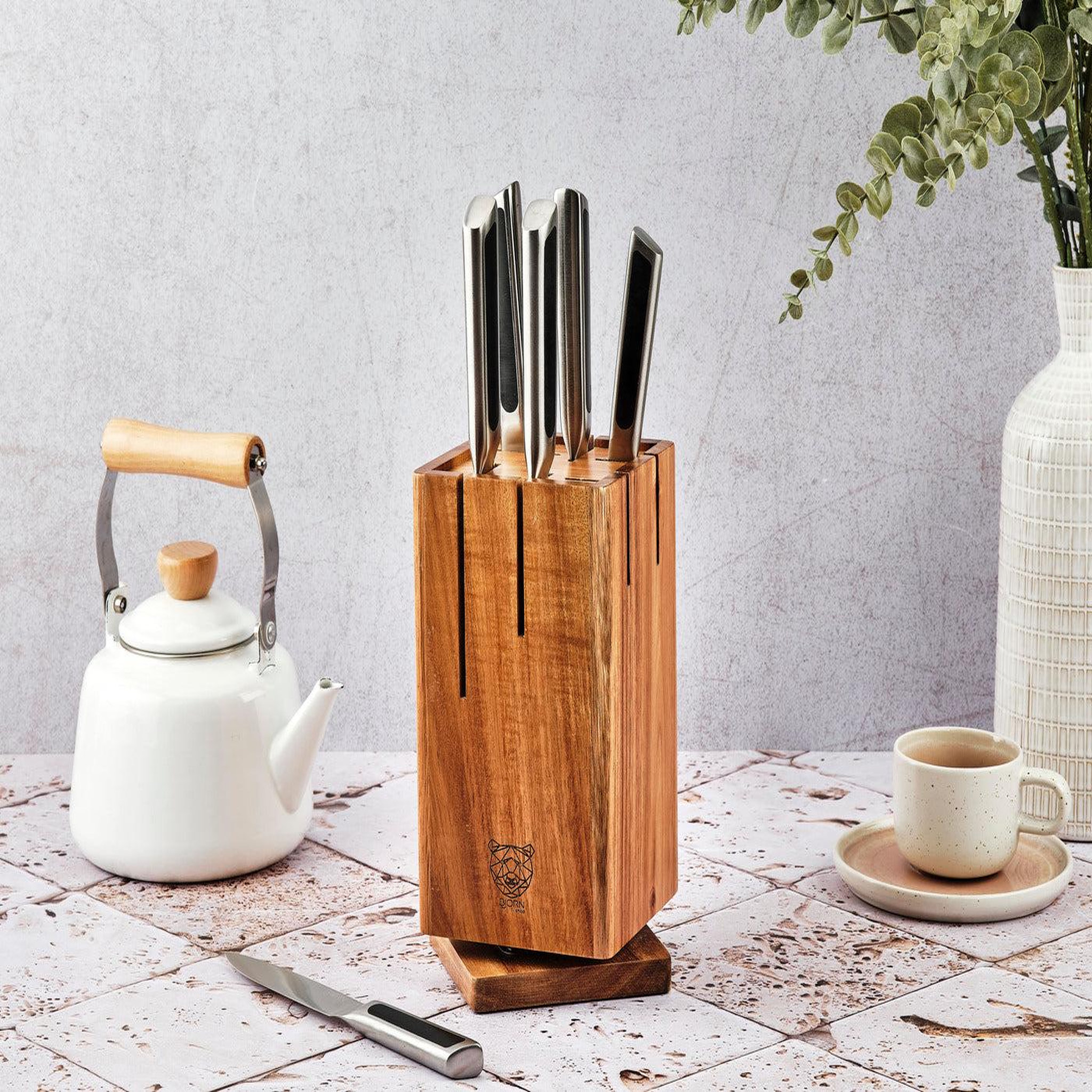 Voir la diapositive 2 : BJORN Bloc couteaux de cuisine loki skagen - 7 pièces