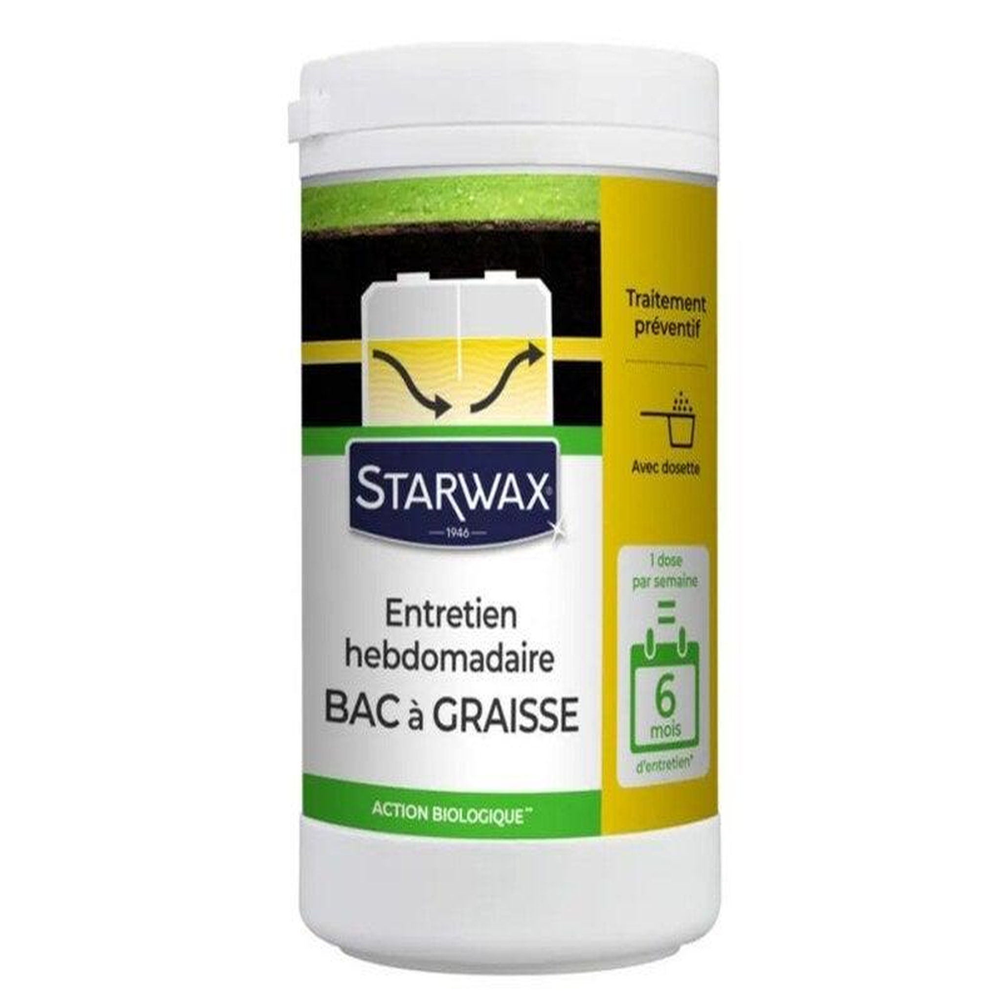 Starwax Entretien Bac A Graisses Hebdomadaire 6 Mois 750G