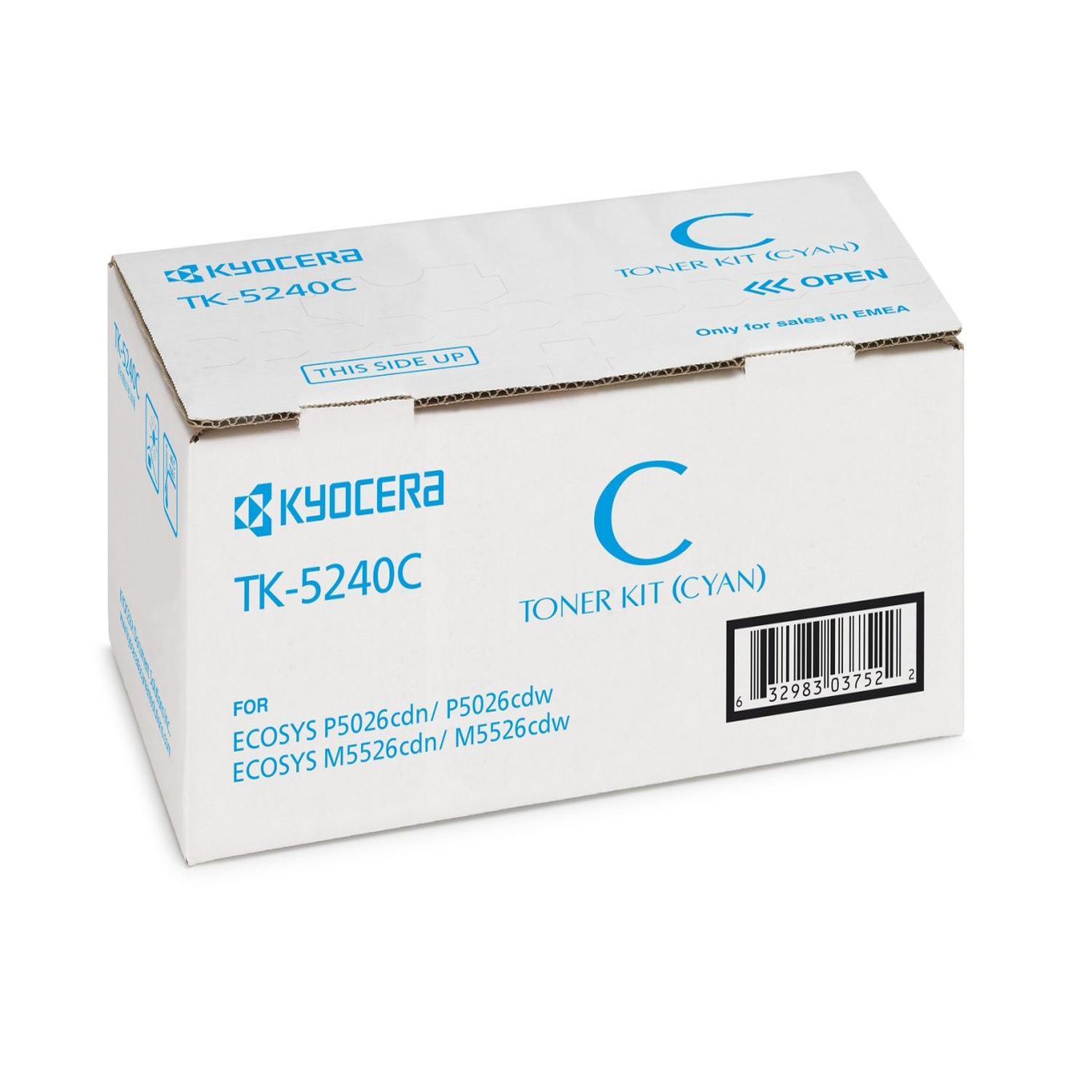 Voir la diapositive 3 : Kyocera Kyocera Cartridge TK-5240 TK5240 Cyan (1T02R7CNL0)