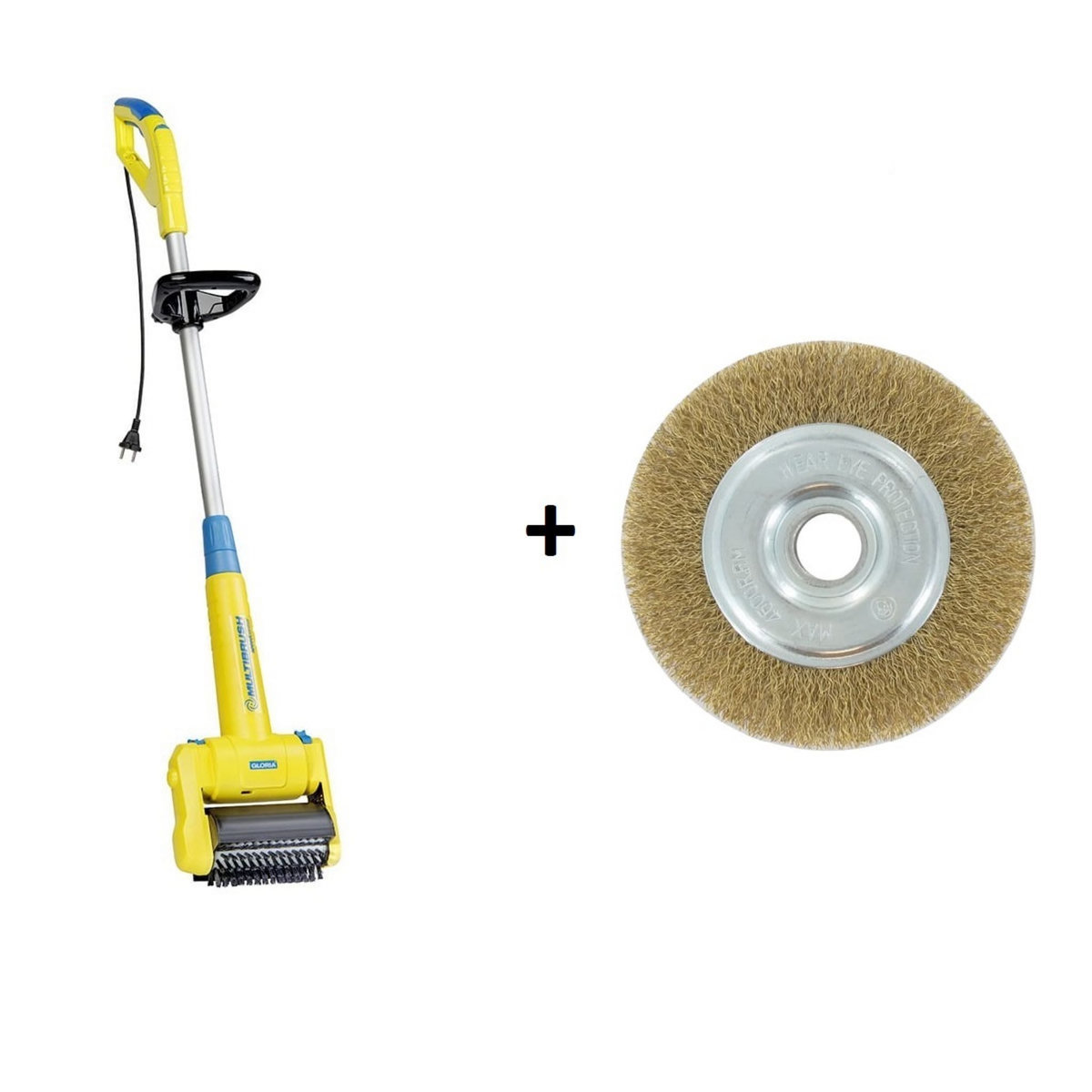 GLORIA Brosse électrique multibrush avec une brosse à joints fils en acier