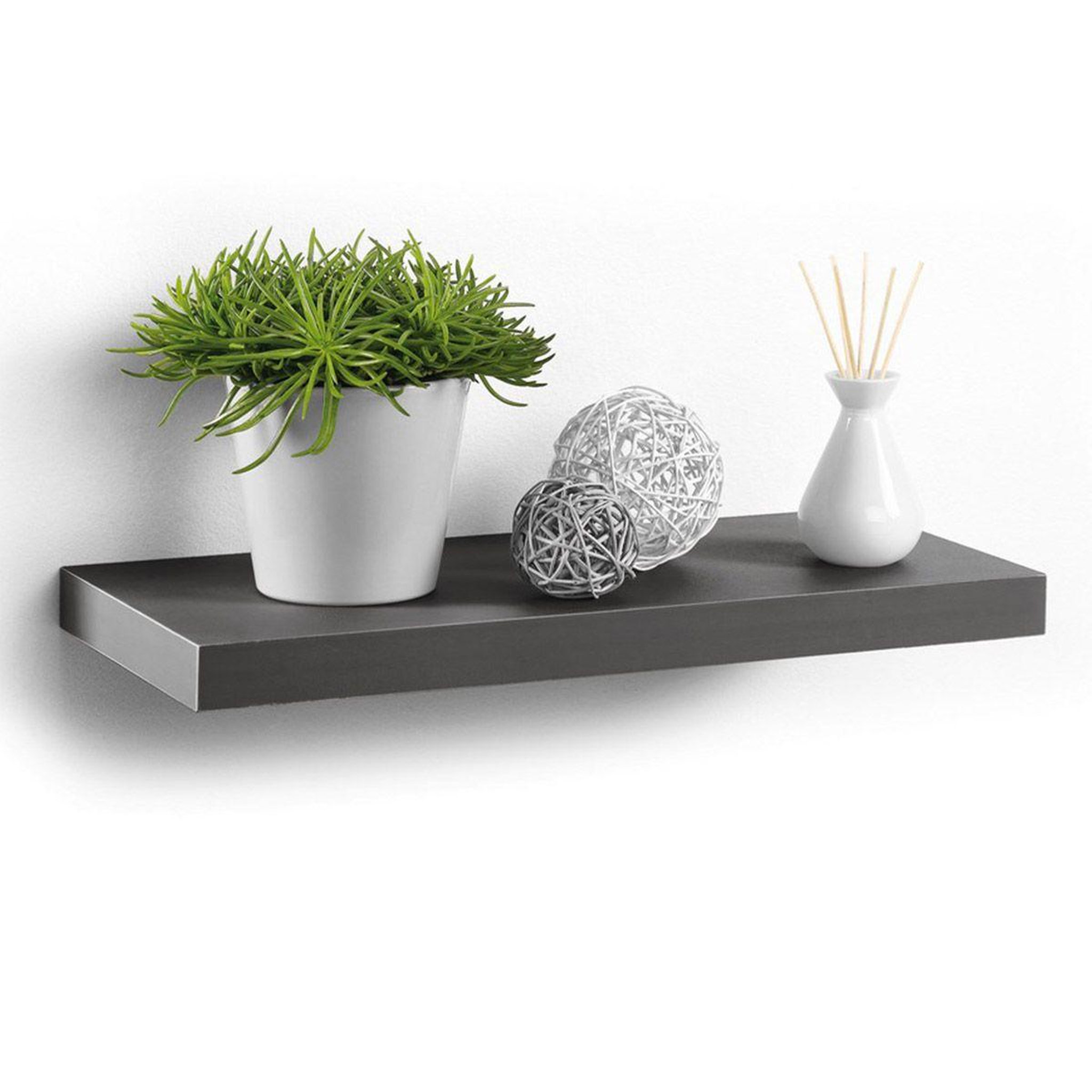 HOMEA Étagère murale design  flottante  50cm anthracite