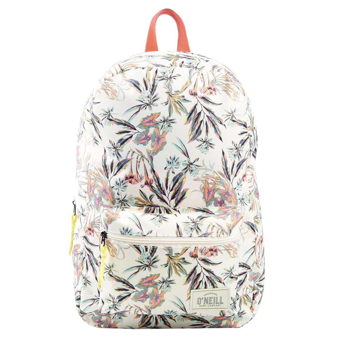 ONEILL Sac à dos 1 compartiment blanc motif feuilles multicolores