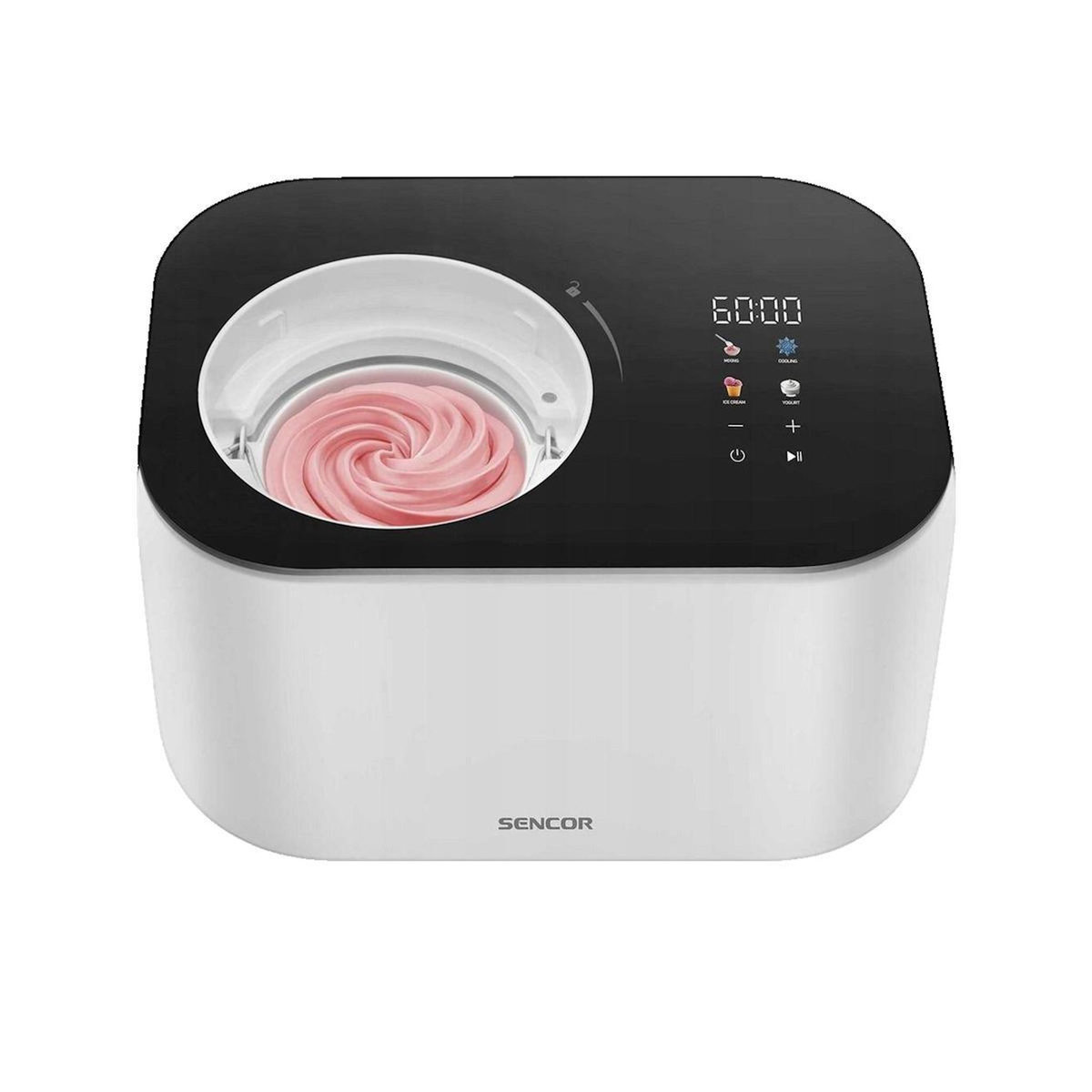 SENCO SORBETIÈRE Sencor 8590669383658 blanche avec écran LED et capacité 1 litre