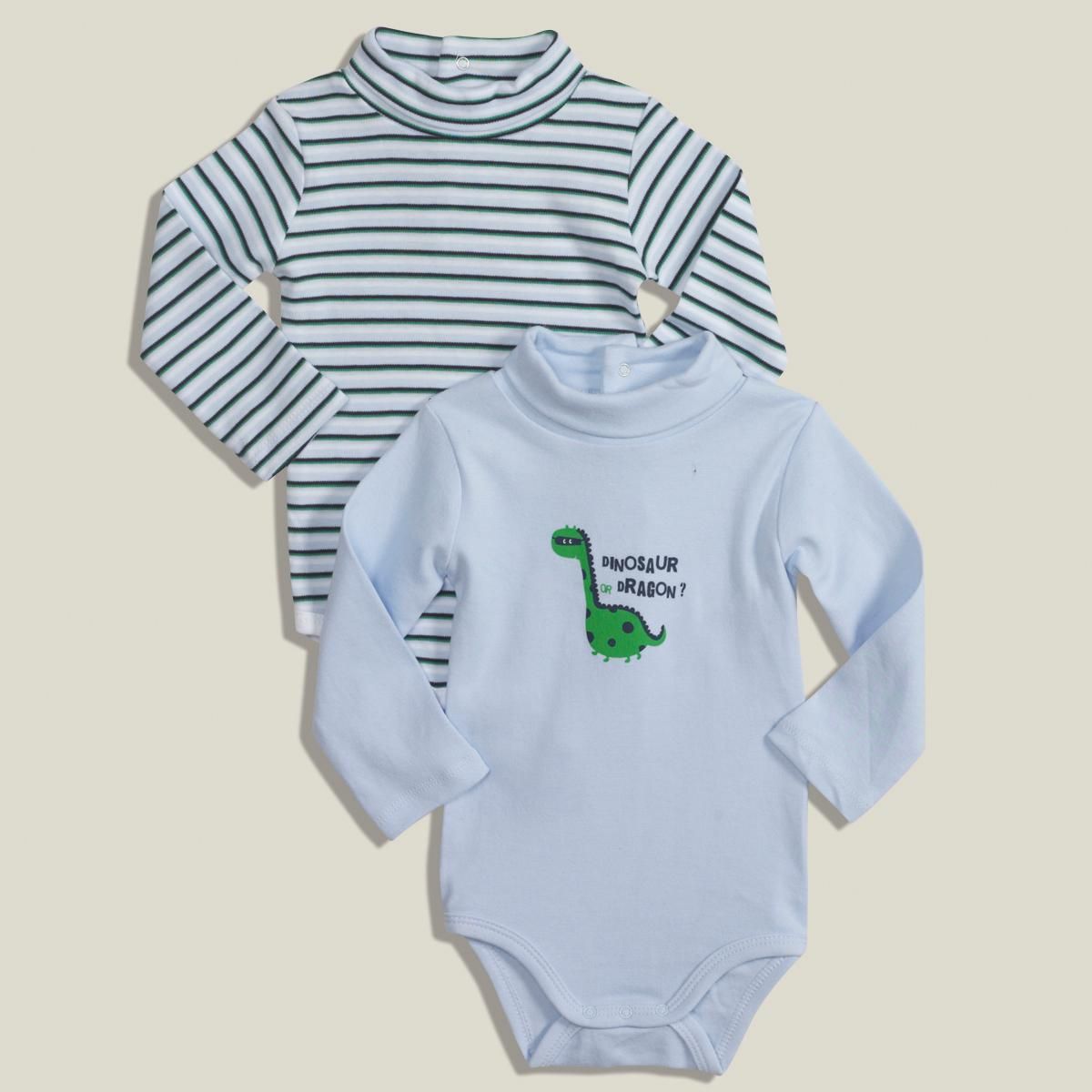 Lot de 2 sous-pull bodies bébé