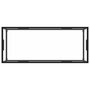 VIDAXL Table basse Noir avec verre trempe 120x50x35 cm